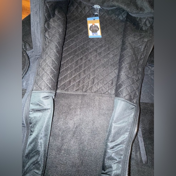 Eddie Bauer Men's Black Fleece Performance Jacket Size Large Full Zip - Picture 8 of 13